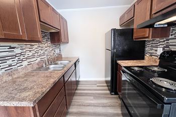 Renovated kitchens in select apartments
